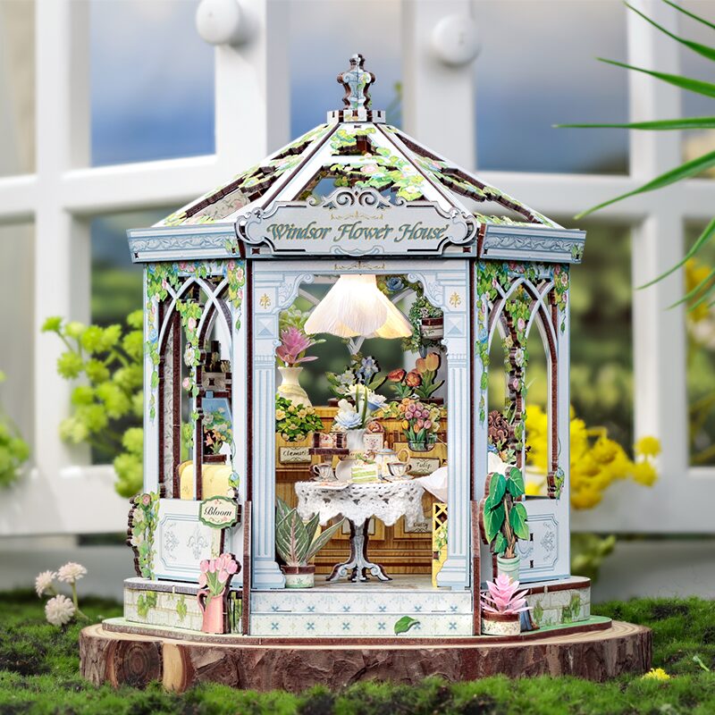 Cutebee 3D DIY Huisje Windsors Flower House – GHGC401 - Afbeelding 2