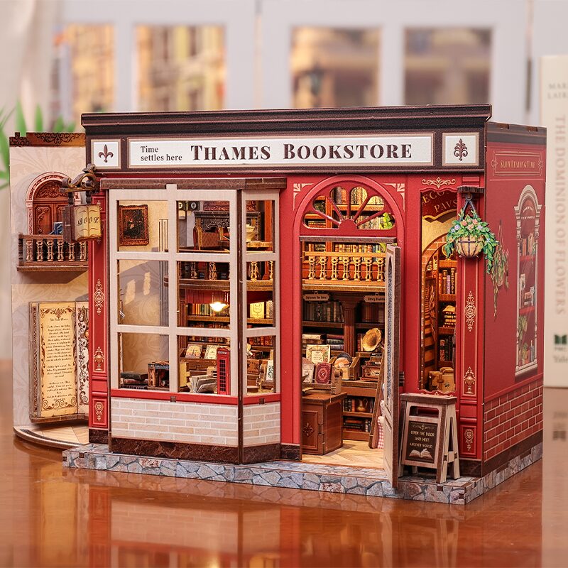 Cutebee 3D DIY Huisje Thames Bookstore – CWGB405 - Afbeelding 2