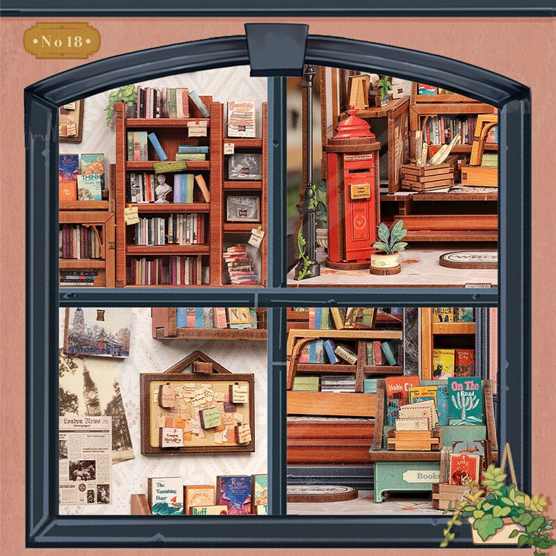 Cutebee 3D DIY Huisje Jack’s Bookery – CWGC209 - Afbeelding 3
