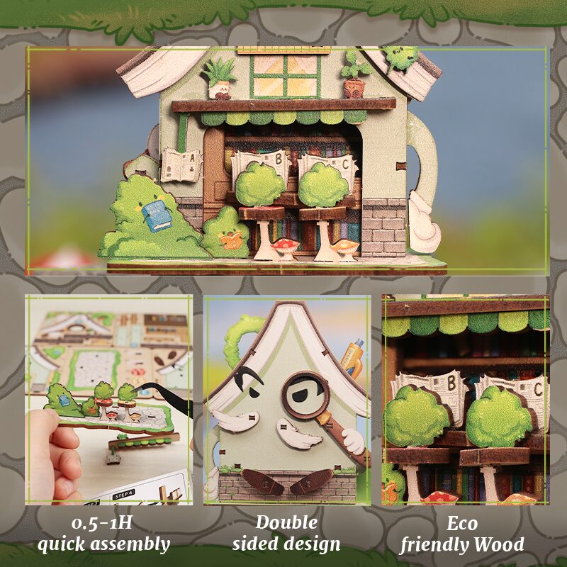 Cutebee DIY Huisje Talebox Corner Bookstore – CWGA107 - Afbeelding 5