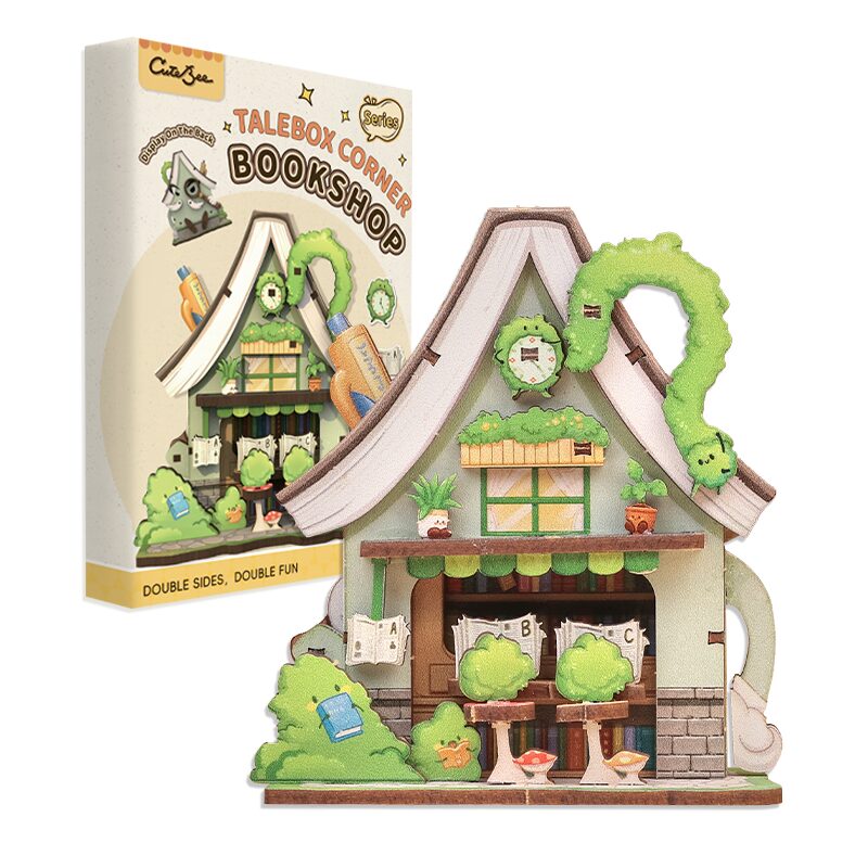 Cutebee DIY Huisje Talebox Corner Bookstore – CWGA107 - Afbeelding 6