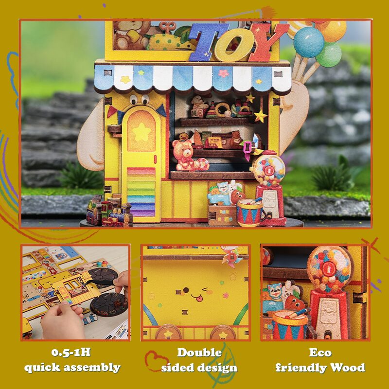 Cutebee DIY Huisje Talebox Corner Toy Store – CWGA110 - Afbeelding 5
