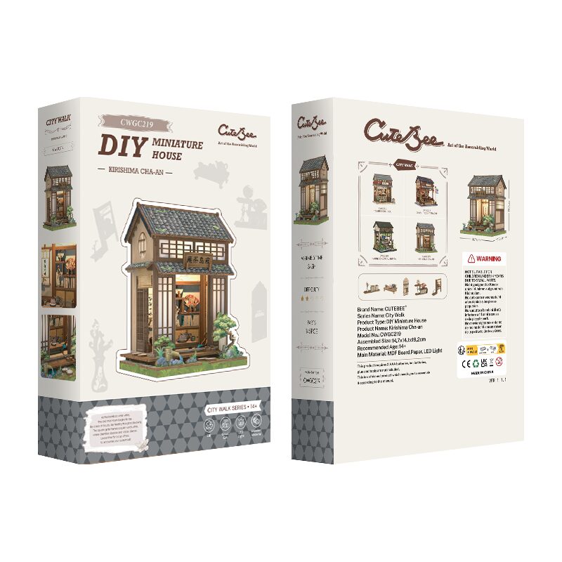 Cutebee 3D DIY Huisje Kirishima Cha-an – CWGC219 - Afbeelding 6