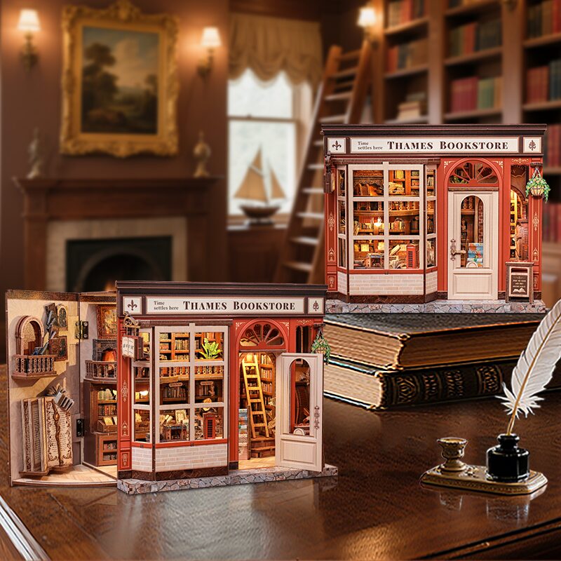 Cutebee 3D DIY Huisje Thames Bookstore – CWGB405 - Afbeelding 4