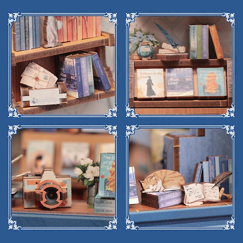 Cutebee 3D Booknook Literature Bookstore – BJAA203 - Afbeelding 2