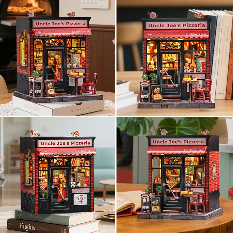Cutebee 3D DIY Huisje Uncle Joe’s Pizzeria – CWGC210 - Afbeelding 2