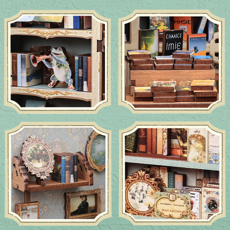 Cutebee 3D Booknook Muse Bookstore – BJAA201 - Afbeelding 3