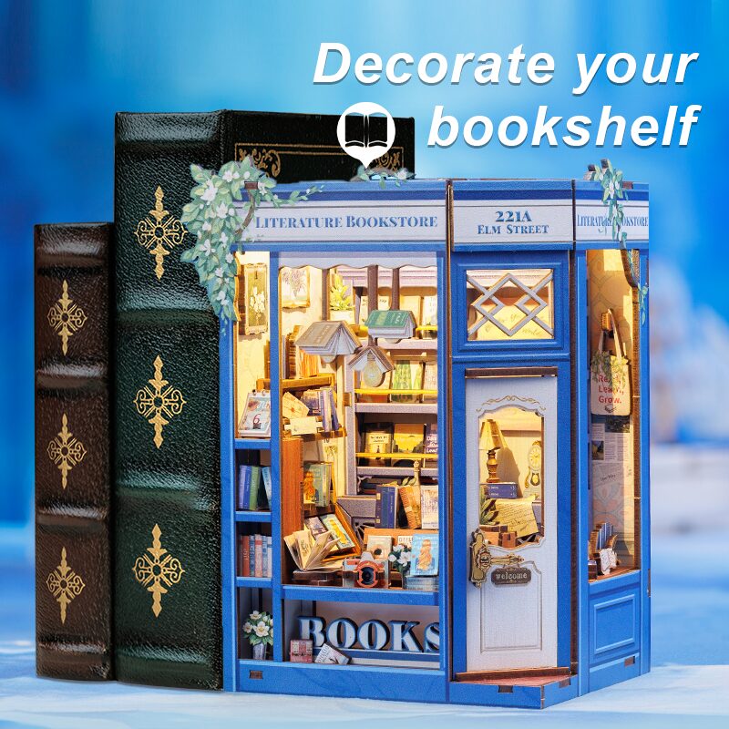 Cutebee 3D Booknook Literature Bookstore – BJAA203 - Afbeelding 6