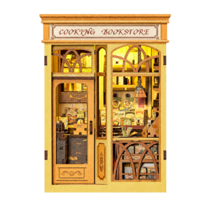 Cutebee 3D Booknook Cooking Bookstore – BJAA202 – transparante productfoto