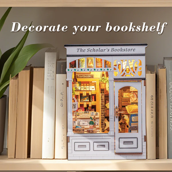 Cutebee 3D Booknook The Scholar’s Bookstore – BJAA204 - Afbeelding 6