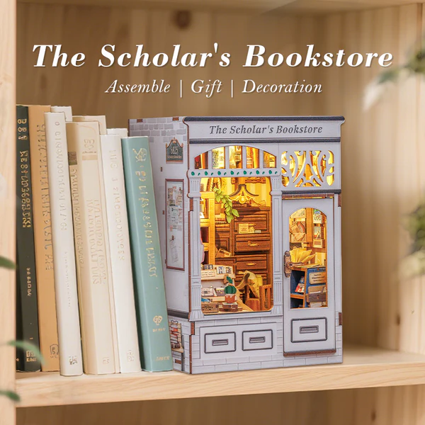 Cutebee 3D Booknook The Scholar’s Bookstore – BJAA204 - Afbeelding 7