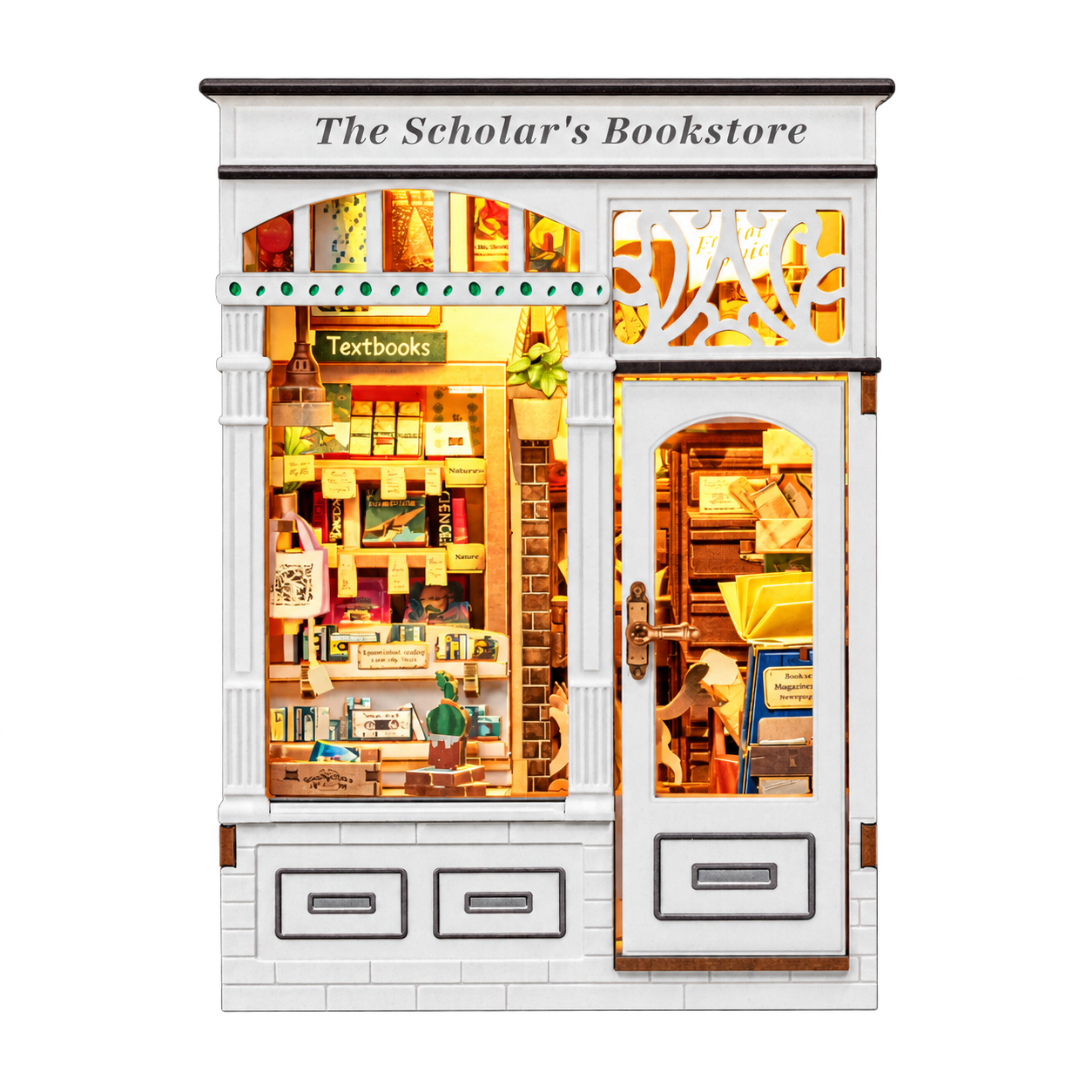 Cutebee 3D Booknook The Scholar’s Bookstore – BJAA204 – transparante productfoto