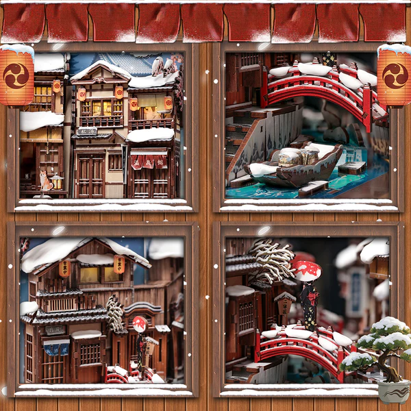 Cutebee 3D Booknook La Neige à Kyoto – BJAA401 - Afbeelding 8