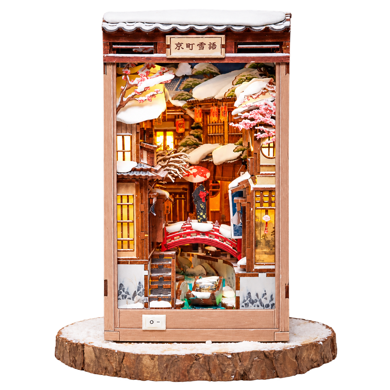 Cutebee 3D Booknook La Neige à Kyoto – BJAA401 – transparante productfoto