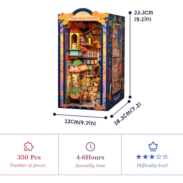Cutebee 3D Booknook Plaza de los Muertos – BJAA405 - Afbeelding 9