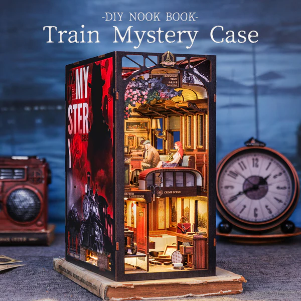 Cutebee 3D Booknook Het treinmysterie – BN01B - Afbeelding 4