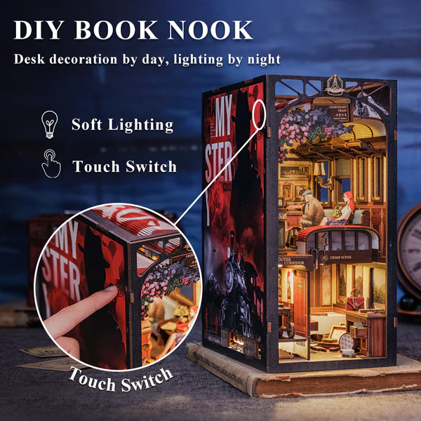 Cutebee 3D Booknook Het treinmysterie – BN01B - Afbeelding 6