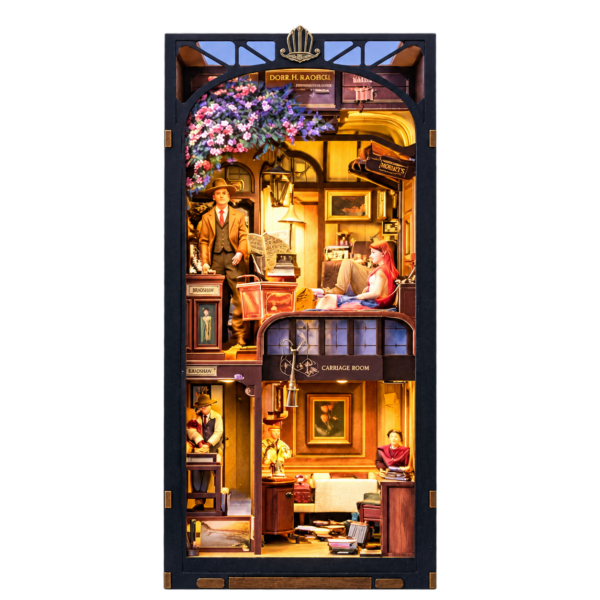 Cutebee 3D Booknook Het treinmysterie – BN01B – transparante productfoto