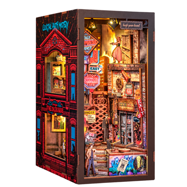 Cutebee 3D Booknook The Long Goodbye – BN02B – transparante productfoto
