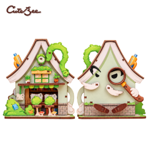Cutebee DIY Huisje Talebox Corner Bookstore – CWGA107 – transparante productfoto