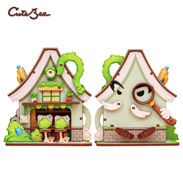 Cutebee DIY Huisje Talebox Corner Bookstore – CWGA107 – transparante productfoto