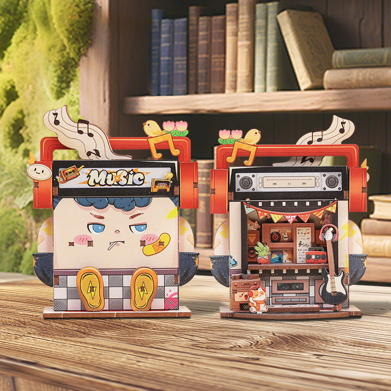 Cutebee DIY Huisje Talebox Corner Record Store – CWGA109 - Afbeelding 2