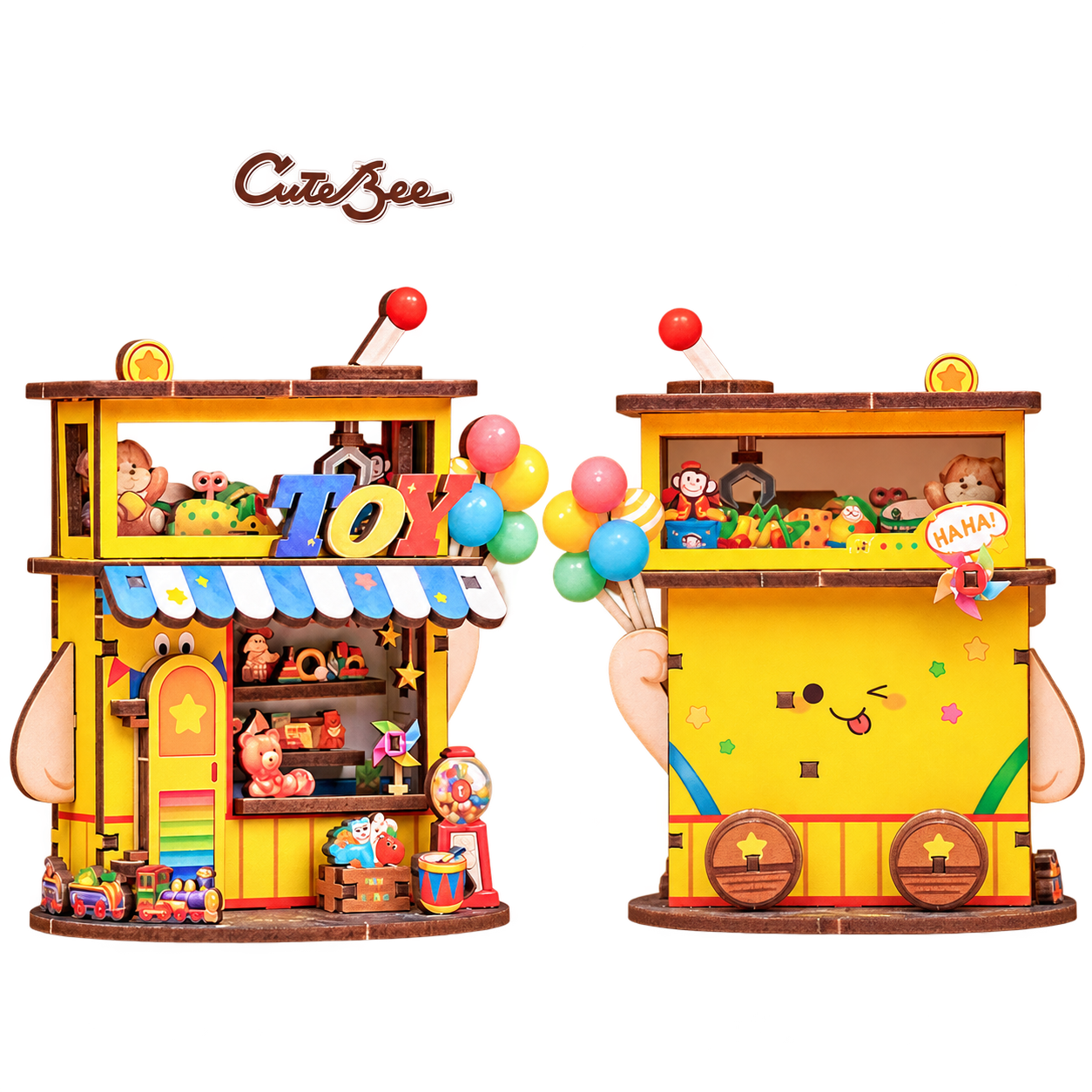 Cutebee DIY Huisje Talebox Corner Toy Store – CWGA110 – transparante productfoto