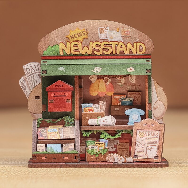 Cutebee DIY Huisje Talebox Corner Newsstand – CWGA111 - Afbeelding 3