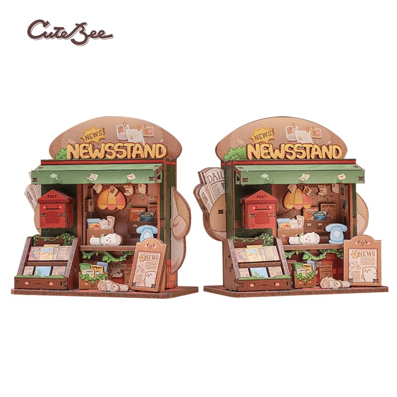 Cutebee DIY Huisje Talebox Corner Newsstand – CWGA111 - Afbeelding 2