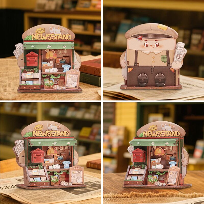 Cutebee DIY Huisje Talebox Corner Newsstand – CWGA111 - Afbeelding 4