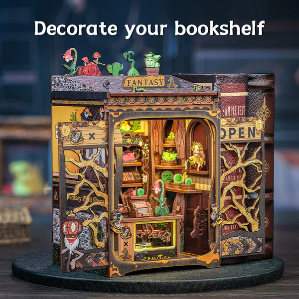 Cutebee 3D Booknook Fantasy Plant Shop – CWGA203 - Afbeelding 4