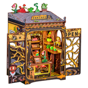 Cutebee 3D Booknook Fantasy Plant Shop – CWGA203 – transparante productfoto