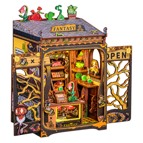 Cutebee 3D Booknook Fantasy Plant Shop – CWGA203 – transparante productfoto