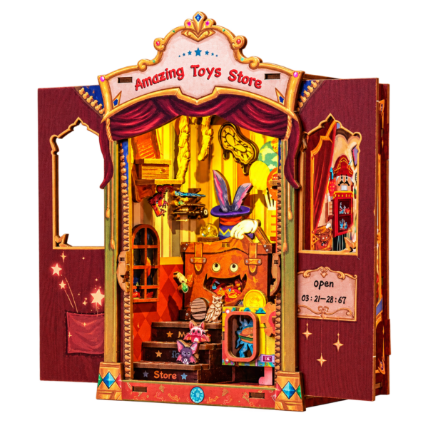 Cutebee 3D Booknook Amazing Toy Store – CWGA204 – transparante productfoto
