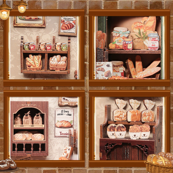 Cutebee 3D DIY Huisje Mrs. Hunts Bakery – CWGB401 - Afbeelding 5