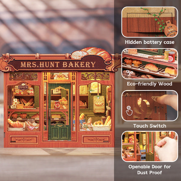 Cutebee 3D DIY Huisje Mrs. Hunts Bakery – CWGB401 - Afbeelding 8