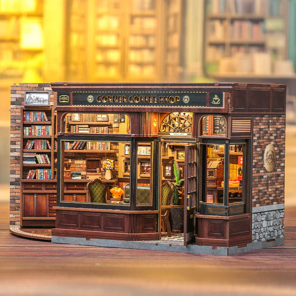 Cutebee 3D DIY Huisje Corner Coffee Shop – CWGB402 - Afbeelding 10