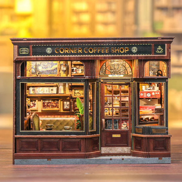 Cutebee 3D DIY Huisje Corner Coffee Shop – CWGB402 - Afbeelding 2