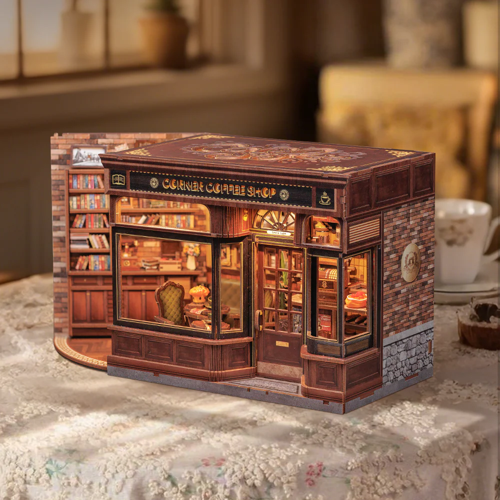 Cutebee 3D DIY Huisje Corner Coffee Shop – CWGB402 - Afbeelding 3