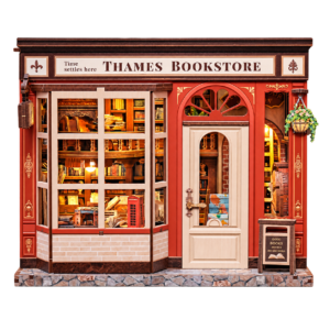 Cutebee 3D DIY Huisje Thames Bookstore – CWGB405 – transparante productfoto