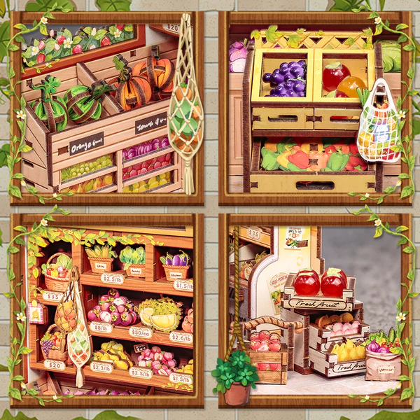 Cutebee 3D DIY Huisje The Green Grocery – CWGC213 - Afbeelding 8
