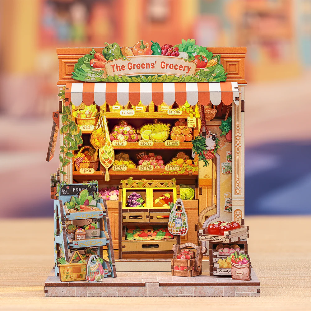 Cutebee 3D DIY Huisje The Green Grocery – CWGC213 - Afbeelding 2