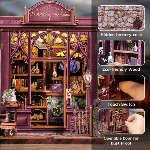 Cutebee 3D DIY Huisje The Astrology Bookshop – CWGC202 - Afbeelding 9