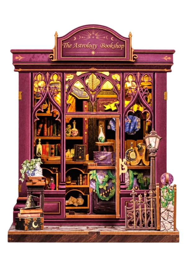 Cutebee The Astrology Bookshop DIY miniatuurhuisje met transparante achtergrond