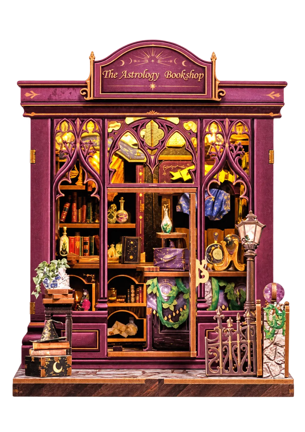 Cutebee The Astrology Bookshop DIY miniatuurhuisje met transparante achtergrond