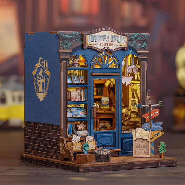 Cutebee 3D DIY Huisje Journey Trace Bookshop – CWGC204 - Afbeelding 2