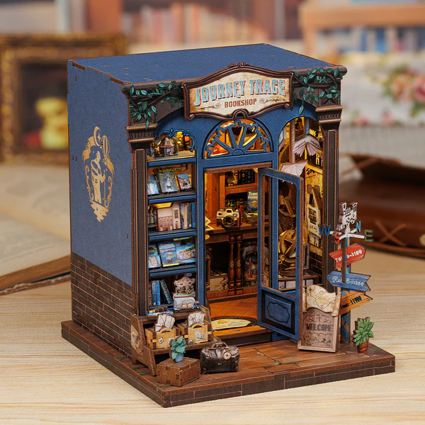 Cutebee 3D DIY Huisje Journey Trace Bookshop – CWGC204 - Afbeelding 4