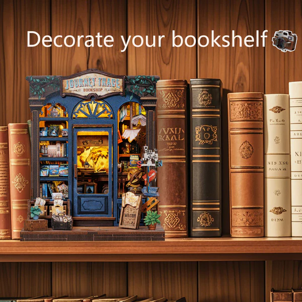 Cutebee 3D DIY Huisje Journey Trace Bookshop – CWGC204 - Afbeelding 6