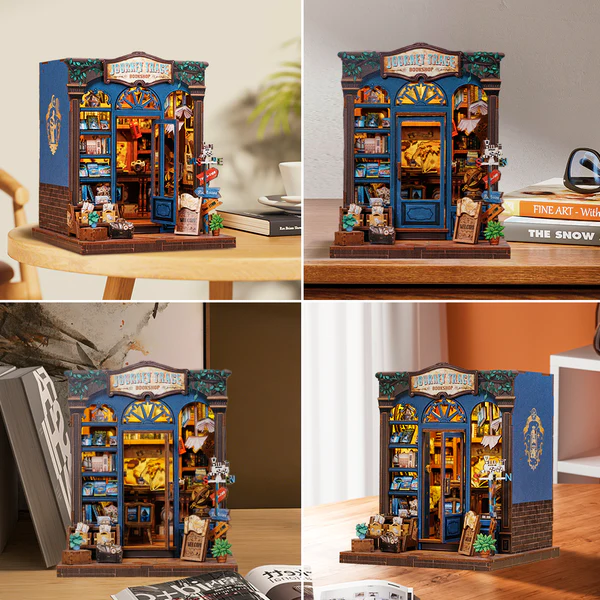 Cutebee 3D DIY Huisje Journey Trace Bookshop – CWGC204 - Afbeelding 7