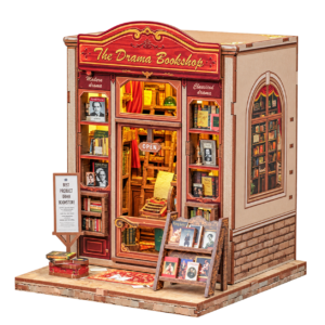 Cutebee 3D DIY Huisje The Drama Bookshop – CWGC206 – transparante productfoto
